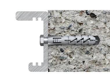 Zdjęcie: Kołek rozporowy FIX 10x50 mm z wkrętem z łbem sześciokątnym 6,0x60 mm 25 szt. KOELNER