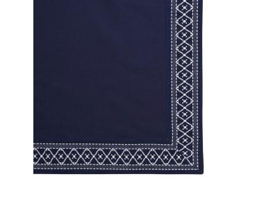 Zdjęcie: Obrus 110x160 cm granatowy wykończenie dekoracyjne ALTOMDESIGN