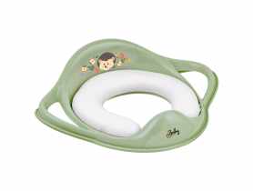 Nakładka sedesowa dla dzieci miękka Jeżyk Leśna Ferajna, zielony NERGIS