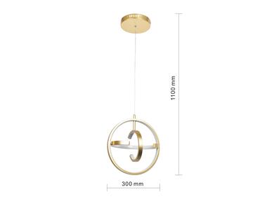Zdjęcie: Lampa wisząca LED Coco złota ADRILUX