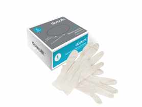 Rękawice winylowe do kontaktu z żywnością rozmiar L 60 szt. DOMOTTI