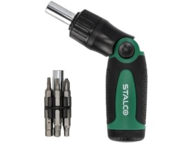 Zdjęcie: Wkrętak z grzechotką z końcówkami S-12403 STALCO