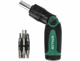 Wkrętak z grzechotką z końcówkami S-12403 STALCO