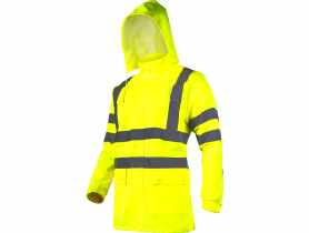 Kurtka ostrzegawcza przeciwdeszczowa, żółta, 2XL, CE, LAHTI PRO