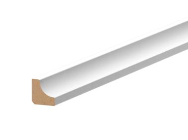 Zdjęcie: Listwa MDF ćwierćwałek "scotia" 12x12 mm 2,2 m okleina półmat biały RAL 9003 CEZAR