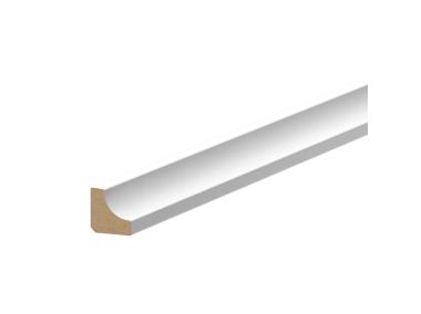 Zdjęcie: Listwa MDF ćwierćwałek "scotia" 12x12 mm 2,2 m okleina półmat biały RAL 9003 CEZAR