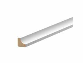 Listwa MDF ćwierćwałek "scotia" 12x12 mm 2,2 m okleina półmat biały RAL 9003 CEZAR