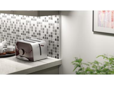 Zdjęcie: Listwa MDF ćwierćwałek "scotia" 12x12 mm 2,2 m okleina półmat biały RAL 9003 CEZAR