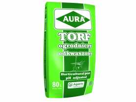 Torf ogrodniczy odkwaszony 80 L AURA