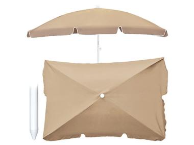 Zdjęcie: Parasol uchylny 200x130 cm beżowy z uchwytem JUMI