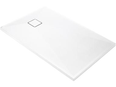 Zdjęcie: Brodzik Correo prostokątny Alabaster, granitowy 90x70 cm DEANTE