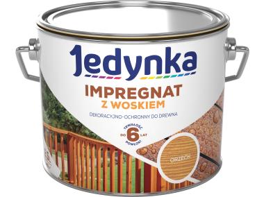 Zdjęcie: Impregnat do drewna z woskiem orzech 2,5 L JEDYNKA