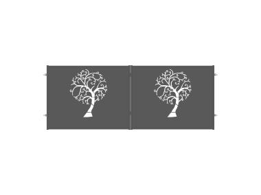 Zdjęcie: Brama dwuskrzydłowa Nela 4,00 m, 1,50 m, stal ocynk+RAL7016 struktura POLBRAM