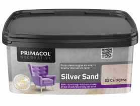 Farba dekoracyjna Silver Sand 1 L Cartagena S5 PRIMACOL DECORATIVE