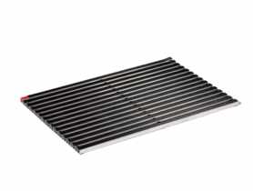 Mata wycieraczki z aluminium, gumy koloru czarnego 75x50 Vario ACO