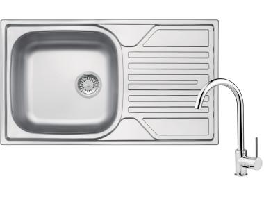 Zdjęcie: Zlewozmywak Zel 0113 + bateria + osprzęt DEANTE