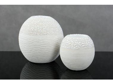 Zdjęcie: Świecznik ceramiczny Riso 9x8 cm kremowy EUROFIRANY