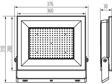 Zdjęcie: Naświetlacz LED Grun NV LED-200-B MILEDO
