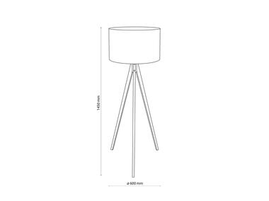 Zdjęcie: Lampa podłogowa Treviso gray 1 pł 5040 TK LIGHTING