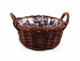Komplet koszy wiklinowych 27x27 cm/31x31 cm - 2 szt. TIN TOURS