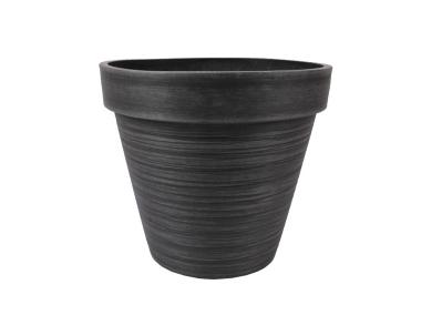Zdjęcie: Donica z kompozytu 35x35x30,5 cm czarna TIN TOURS