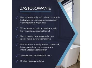 Zdjęcie: Silikon sanitarny brązowy 280 ml TYTAN PROFESSIONAL
