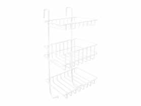 Półka druciana 22,5x57x13,5 cm biała AWD INTERIOR