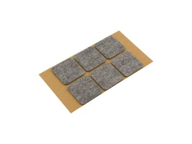 Zdjęcie: Podkładki filcowe samoprzylepne szare 40x40 mm METRO