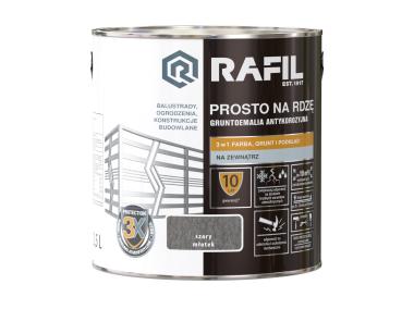 Zdjęcie: Gruntoemalia prosto na rdzę szary 2,5L RAFIL