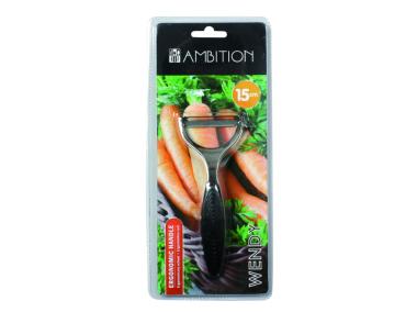Zdjęcie: Obierak poprzeczny Wendy czarny chrom 15 cm AMBITION