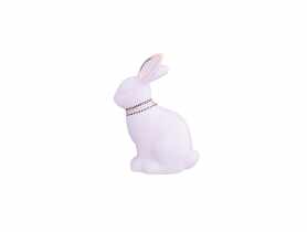 Figurka porcelanowa zając ze złotą opaską 8,5x5x12 cm ALTOMDESIGN