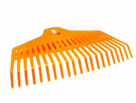 Grabie plastikowe do liśći 42 cm pomarańczowe ŁAGUZ