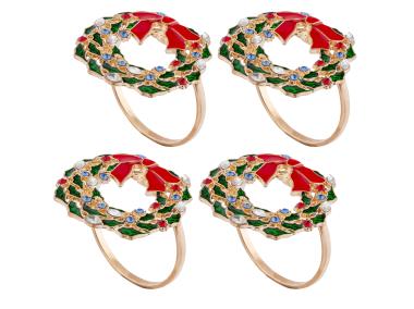 Zdjęcie: Komplet obrączek na serwetki Wianek 4 szt. ALTOMDESIGN