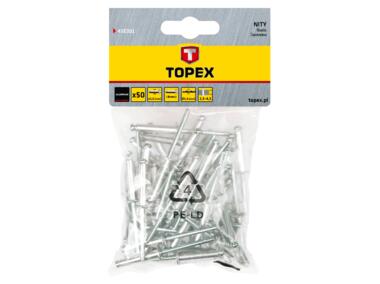 Zdjęcie: Nity aluminiowe 3.2 x 8 mm, 50 sztuk TOPEX