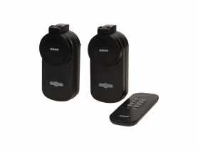 Zestaw bezprzewodowych gniazd IP44 sterowanych pilotem 2+1 ORNO