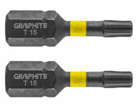 Bity udarowe TX15 x 25 mm- 2 szt. GRAPHITE