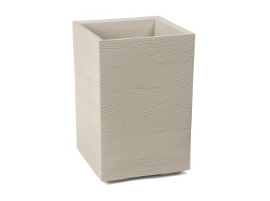 Zdjęcie: Kwietnik Karo 400x400x600 mm deska recycled, beżowy LAMELA