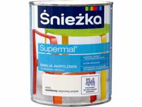 Farba emaliowo-akrylowa Supermal 0,8 L wanilia ŚNIEŻKA
