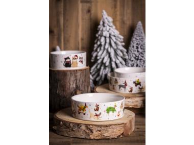 Zdjęcie: Miska dla psa 15x5 cm 460 ml dekoracja świąteczne psy ALTOM DESIGN