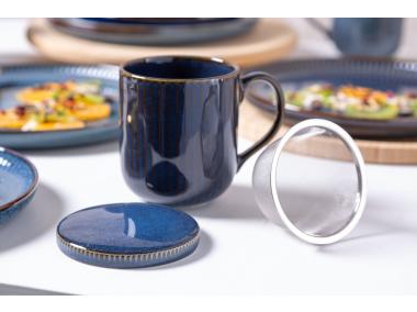 Zdjęcie: Kubek Reactive Stripes 390 ml z zaparzaczem i pokrywką ALTOM DESIGN