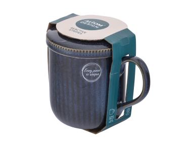 Zdjęcie: Kubek Reactive Stripes 390 ml z zaparzaczem i pokrywką ALTOM DESIGN