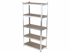 Regał metalowy wciskany premium, 5 półek, 180x90x40, 265 kg, ocynk PROFIX
