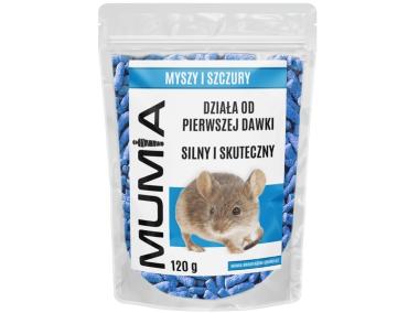 Zdjęcie: Trutka na myszy i szczury granulat brodifakum 120 g MUMIA
