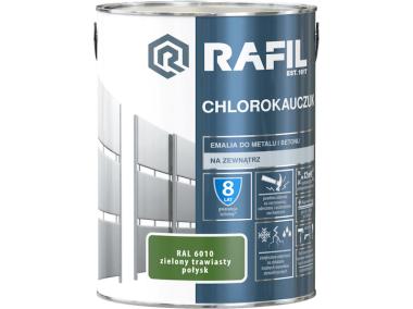 Zdjęcie: Emalia chlorokauczuk zielony traw RAL6010 5L RAFIL