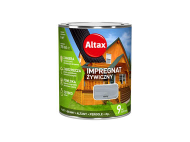 Zdjęcie: Impregnat do drewna, Żywiczny szary 0,75 L ALTAX
