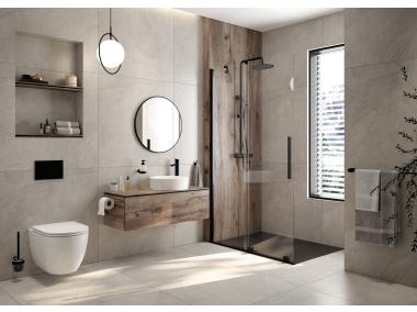 Zdjęcie: Ścianka prysznicowa walk-in 120 cm, przesuwna DEANTE