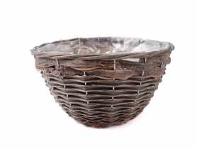 Koszyk do obsadzania kwiatami 27x14 cm okragły TIN TOURS