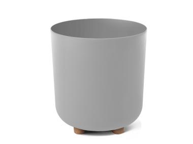 Zdjęcie: Donica Sofia 24 cm szara LAMELA PLASTIC