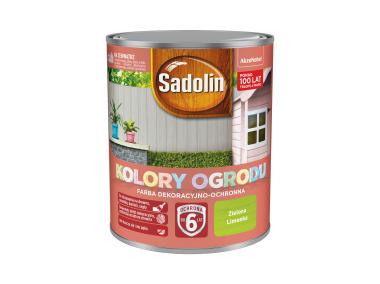 Zdjęcie: Farba do drewna Kolory ogrodu 0,7 L zielona limonka SADOLIN