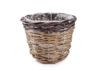 Zdjęcie: Osłonka wiklinowa na doniczkę 17x17x12 cm TIN TOURS